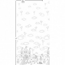 Tissu patchwork MICHAEL MILLER à colorier COLOR ME DC6806-WHIT-D : A Royal Life / M