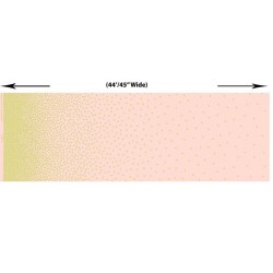 Tissu patchwork MICHAEL MILLER brillant MC6305-BLUS-D : Confetti Border Pearlized Blush / 25 cm