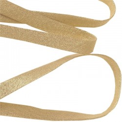 Biais lurex doux 18 mm / 100 Or