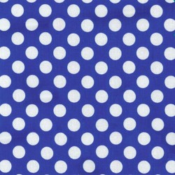 Tissu patchwork MICHAEL MILLER CX1492-ROYA-D : Ta Dot royal bleu/pois blanc - Coupon 50 x 55 cm