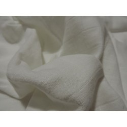 Lange gaze "muslin" OEKO-TEX 100% coton BIO certifié - Blanc / 10 cm
