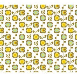 Tissu patchwork CHRISTEL G. DESIGN : Small Bouquet of Flowers - Coupon 50 x 78 cm