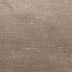 Toile de lin naturelle flammée pailletée - Or / 10 cm