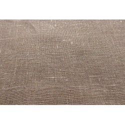 Toile de lin naturelle flammée pailletée - Or / 10 cm