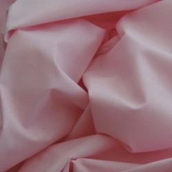 Toile à draps coton - Fabriquée en France - Grande largeur 240 cm - Rose bonbon / 10 cm