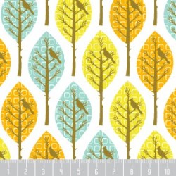 Tissu patchwork CHRISTEL G. DESIGN : Small Bouquet of Flowers - Coupon 50 x 78 cm