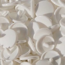 Lot de 10 jeux complets de pressions KAM 20/T5 - B03 Blanc