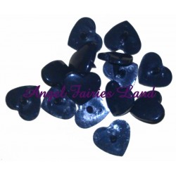 Lot de 10 jeux complets de pressions KAM Cœurs - B05 Noir