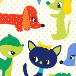 Tissu patchwork MICHAEL MILLER CX5748-PRIM-D : Plush puppy - Coupon 50 x 55 cm