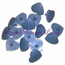 Lot de 10 jeux complets de pressions KAM Cœurs - B13 Argent