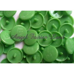 Lot de 10 jeux complets de pressions KAM Gravées hibou - B14 Vert