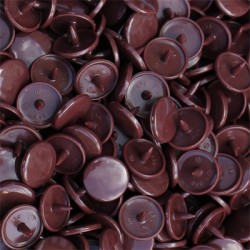 Lot de 10 jeux complets de pressions KAM 20/T5 - A10 Chocolat Noir