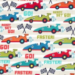 Tissu patchwork MICHAEL MILLER CX5767-MULT-D : Faster - Coupon 50 x 55 cm