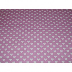 Tissu patchwork MICHAEL MILLER CX5920-ORCH-D : Hearts all over peon - Coupon 50 x 55 cm