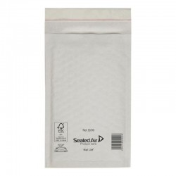 Enveloppe bulles Kraft blanc FSC – Format B12 14x22,5 cm