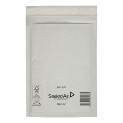 Enveloppe bulles Kraft blanc FSC - Format C/0 17x22 cm