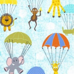 Tissu patchwork MICHAEL MILLER CX5989-BLUE-D : Hanging out - Coupon 50 x 55 cm