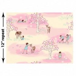 Tissu patchwork MICHAEL MILLER DC6225-PETA-D : Wander Woods - Coupon 50 x 55 cm