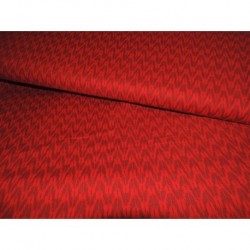 Tissu patchwork MICHAEL MILLER DC6275-CHER-D : Hani Indo Ikat cherry - Coupon 50 x 55 cm