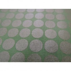 Tissu patchwork MICHAEL MILLER brillant DM2999-ALOE-D : Mirror ball dot aloe - Coupon 50 x 55 cm