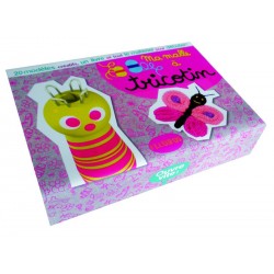 KIT DIY Ma malle à tricotin FLEURUS / Coffret contenant livre et matériel