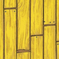 Patchwork fabric FABRI-QUILT - Funny Farm 23552 Yellow wooden board - Cutting 50 x 55 cm