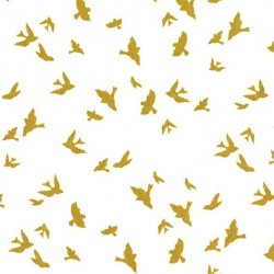 Tissu patchwork MICHAEL MILLER brillant MD6136-WHIT-D : Flight white - Coupon 50 x 55 cm