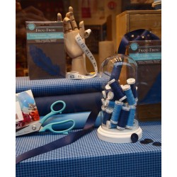 Cotton fabric FROU-FROU gingham print / 10 cm