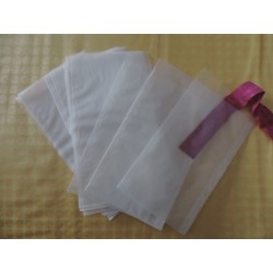 Sachets cristal ou glassine 10.5*15 cm avec rabat de 2 cm