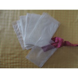 Sachets cristal ou glassine 9.5*13.2 cm avec rabat de 1.6 cm