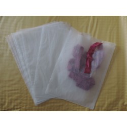 Sachets cristal ou glassine 23*30 cm avec rabat de 2 cm