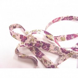 Biais LIBERTY® motif Felicite violet 1081G / 1 m