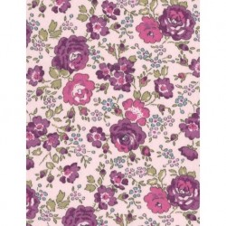 Biais LIBERTY® motif Felicite violet 1081G / 1 m